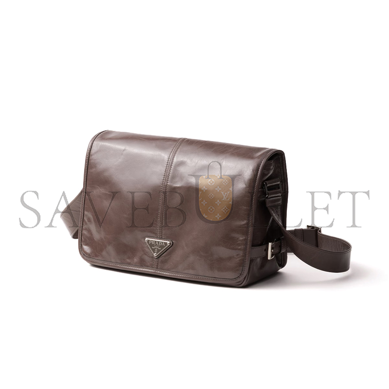 Pra*a leather shoulder bag 2vd07 (30*20*11cm)